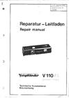 Voigtlander Vitoret 110 EL manual. Camera Instructions.